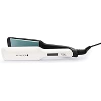 Remington Shine Therapy Wide (45mm) Floating Plate Hair Straightener with Advanced Ceramic coating infused with Moroccan Argan Oil for sleek & smooth glide, 9 settings 150°C–230°C, S8550