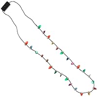 Multicolor Light Up Bulb Necklace - 30