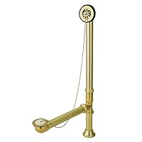 Elements of Design St. Louis DS2092 Clawfoot Tub Waste and Overflow Drain, Polished Brass
