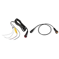 Garmin 010-12445-00 Power Cable and 010-12718-00 Adapter Cable Bundle for echoMAP Chirp Fish Finders