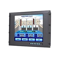 8U Rackmount 17 inches SXGA Industrial Monitor with Resistive Touchscreen, Direct-VGA and DVI Ports, and Wide Operating Temperature Range