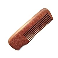 Personalized Your Logo -Wood Fine Tooth Comb Red Women Hair Men Beard Care Makeup Tool 4.1