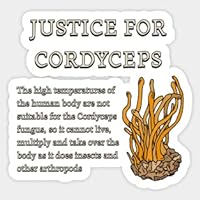 Sticker Vinyl Justice for Cordyceps - Stickers Vinyl Laptop Decal Water Bottle Sticker, Funny Sticker, Gift Sticker…3705