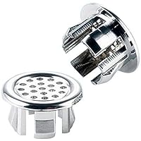 Basin Sink Hole Overflow Trim Ring Hole Cover Cap Round Insert Silver Ceramic Pots Bathroom Gadgets Random Style