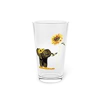 Beer Glass Pint 16oz You are My Sunshine Cute Elephant Kindness 16oz