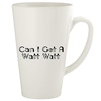 Can I Get A Watt Watt - 17oz Ceramic Latte Coffee Mug Cup, White