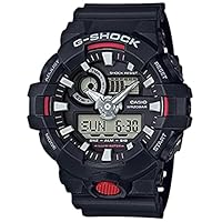 Casio G-SHOCK GA-700-1A Analog Digital Quartz Watch, Black [Men's], Modern