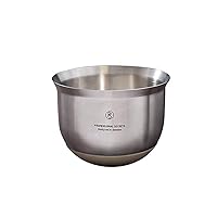 Professional Secrets Stainless Steel Mixing Bowls - Designed in Sweden, Non-Slip Silicone Base, Stackable Nesting Container Perfect Kitchenaide for Whipping, Baking, Cooking, Salad Mixer - 1.2 QT