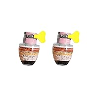 Carbon Water Filter Faucet, Faucet Mount Filters for Kitchen Bathroom, Faucet 6-Layer Filtration Faucet Water Filter Purifier, Tap Filtration, Splash-Proof and Water-Saving (Color : Pink, Size : 2Co