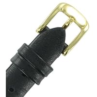 13mm Speidel Black Ladies Calfskin Leather Watch Band