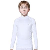 Thermal Underwear Kids Mock Turtleneck Shirts Compression Tops Base Layer NLK