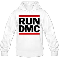 Man Run D M C Musical Group Logo Hooded Pullover White Cool Sweatshirt