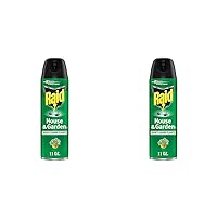 Raid House & Garden Insect Killer Spray, Orange Scent 11 Ounce (Pack of 2)