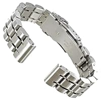 14mm Speidel/Hirsch Solid Link Stainless Steel Push Button Clasp Watch Band 6382