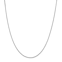 14ct White Gold .95mm Box Chain Necklace Jewelry for Women - Length Options: 41 46 51 56 61 66 71 76