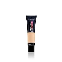 L'Oreal Paris Cover Liquid Foundation, With 4% Niacinamide, Long Lasting, Natural Finish, Available in 20 Shades, SPF 25, Infallible 32H Matte Cover, Shade 130, 30ml