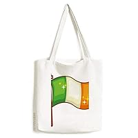 Shine Ireland National Flag St.Patrick's Day Tote Canvas Bag Shopping Satchel Casual Handbag
