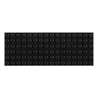 Classic Black Plates Bulk, Black Plate 6x16, Building Plates Flat 10 Pcs, Compatible with Lego Parts and Pieces: 6x16 Black Plates(Color: Black)