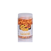 J J crunch N munch Cheese Flavored Masala Cashews Nuts (250Gram) | Dry Oven Roasted Salted, Non Fried, Oil Free, Premium Crunchy Kaju Snack | Low Sodium (Pack of 1)