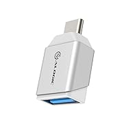 ALOGIC USB C to USB A Adapter, USB 3.1 (5Gbps), Compatible with MacBook Pro/Air 2020, Dell XPS, iPad Air 2020, iPad Pro, USB-C Smartphones and More - Silver