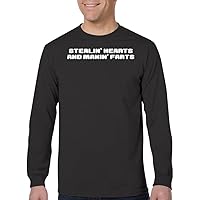 Stealin' Hearts and Makin' Farts - Men's Adult Long Sleeve T-Shirt