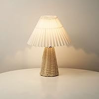 Table Lamp, Fabric Table Lamp, LED, 3W, Hand-Woven, USB Powered, Japanese-Style Simplicity, Can be Used in Various Scenes Such as Living Room, Bedroom, Study, Etc. (Color : A)