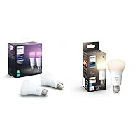 White and Color Ambiance Smart Bulbs (2-Pack) White Smart Bulb