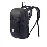 Ultra-Lightweight 22L Foldable Backpack Black
