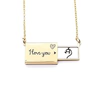 bs inscriptions chinese zodiac dragon Letter Envelope Necklace Pendant Jewelry