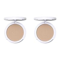 e.l.f. Camo Powder Foundation, Lightweight, Primer-Infused Buildable & Long-Lasting Medium-to-Full Coverage Foundation, Light 205 N (Pack of 2)