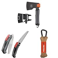 GEAR AID Balta Camp Hatchet, Skara Saw, and Fire 7 Strand Tinder 550 Paracord Bundle: A Versatile Set for Fire Building, Trail Maintenance, Hunting, and Campground Tools