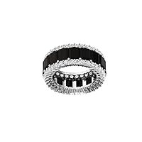 Filigree Vintage Asscher Shape Black Diamond Engagement Ring, Victorian Halo 0.40 CT Asscher Genuine Black Diamond Ring, Antique Black Onyx Ring, 14K Solid White Gold, Perfect for Gift