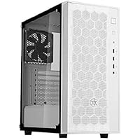SilverStone Technology FARA R1, Tempered Glass, White, Mid-Tower ATX Case with Micro-ATX and Mini-ITX Support, SST-FAR1W-G
