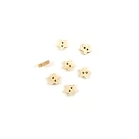 30 PCS Sewing Notions Supplies Fasteners Buttons Sew On 00316 Small Star Natural Color Wood Cartoon Arts Crafting Flatback DIY Accessories