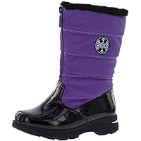 totes Girls Bootie Snow Boot, Purple, 4 Big Kid