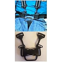 Replacement Parts/Accessories to fit Safety 1st Strollers and Car Seats Products for Babies, Toddlers, and Children (5 Point Clip + Strap Clips)
