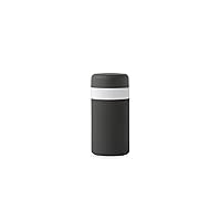 W&P Porter Insulated Bottle 12 oz | Clean Taste Ceramic Coating for Water, Coffee, & Tea | Wide Mouth Vacuum Insulated | Dishwasher Safe, Charcoal