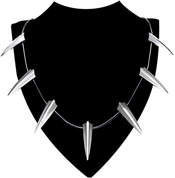 ABONDEVER Men Necklace Cosplay 14K Plated Stainless Steel Cosplay King Boys Chain Choker Necklace