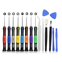 16 in 1 16-Piece Precision Screwdriver Set Repair Tool Kit Compatible Samsung, iPhone, iPad, Computers, Laptops and Other Devices