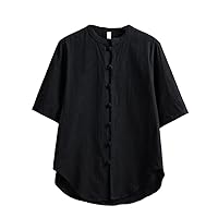 Summer Men's Casual Retro Short-Sleeve T-Shirt, Chinese Style, Youth T-Shirt