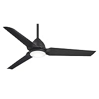 MINKA-AIRE F753L-CL Java 54 Inch Outdoor Ceiling Fan with Integrated LED Light in Coal Finish