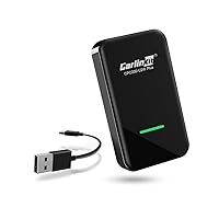Carlinkit 2023 3.0 Wireless CarPlay Dongle Adapter U2W (Type C Design) for Factory Wired CarPlay Cars, Wireless CarPlay Adapter for iOS Version, Fit for Car from 2024