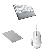Razer Pro Type Ultra Wireless Mechanical Keyboard & Pro Glide Soft Mouse Mat, Medium Size & Pro Click Humanscale Wireless Mouse