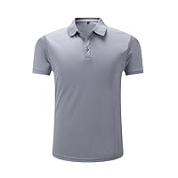 Men's Polo Shirt Summer Casual Cotton Polyester Short Sleeve Shirt Breathable Polo Jerseys Golf Tennis Shirt