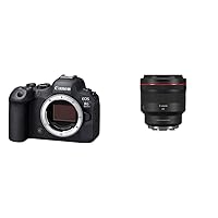 Canon EOS R6 Mark II - Full Frame Mirrorless Camera (Body Only) - Still & Video - 24.2MP, CMOS, Continuous Shooting - DIGIC X Image Processing - 6K Video Oversampling and Rf 85mm F1.2 L USM Ds