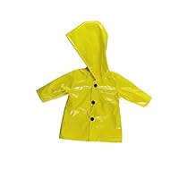 18 Inch Doll Raincoat, American Doll Clothes Yellow Rain Jacket Suitable for 18 Inch Girl Dolls