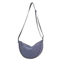 Crescent Bag for Women Men Nylon Crossbody Bag Lightweight Hobo Sling bag Small Shoulder Bag Purse Dumpling Bag