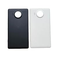 SHOWGOOD for Nokia Microsoft Lumia 950XL Battery Cover Rear Housing Back Door Case with NFC Antenna + Side Buttons (Black)