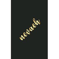 Nevaeh: Notebook with Personalized Name | 5