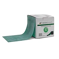 THERABAND Resistance Bands, 50 Yard Roll Professional Latex Elastic Band For Upper & Lower Body & Core Exercise, Physical Therapy, Pilates, At-Home Workout, & Rehab, Green, Heavy, Intermediate Level 1